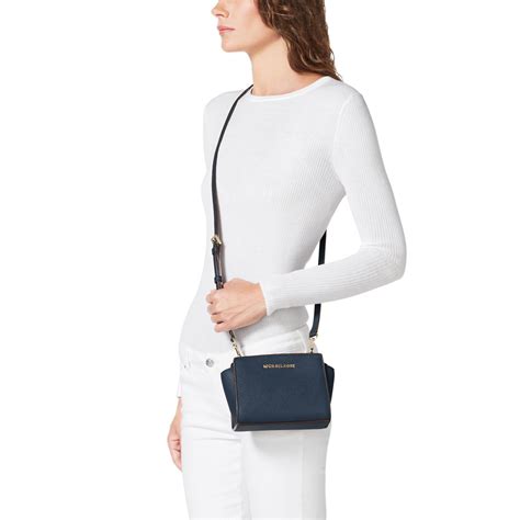 michael kors selma popular blue|Michael Kors selma crossbody bag.